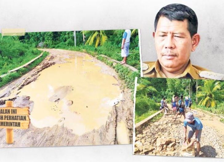 Photo of Jalan Tanjung Satai Hancur, Warga Damba Pembangunan Infrastruktur