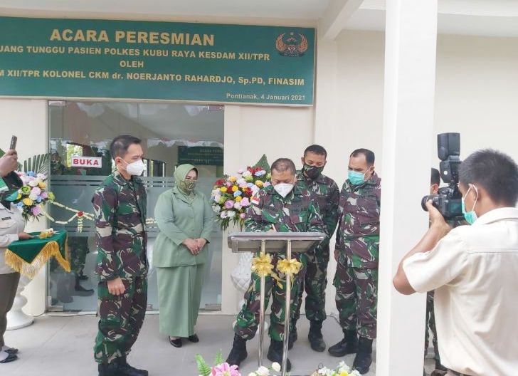 Photo of Kakesdam XII/Tpr Resmikan Ruang Tunggu Pasien Polkes Kubu Raya, Tingkatkan Pelayanan dan Penganan Kesehatan Berkualitas