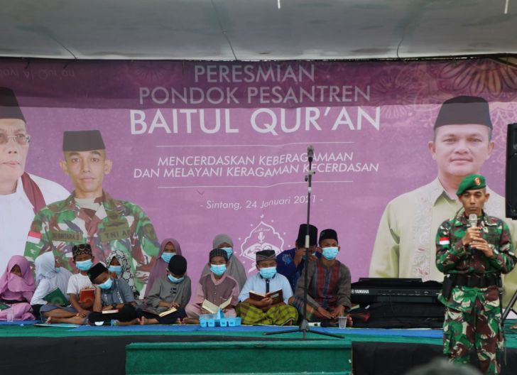 Photo of Dandim Sintang Hadiri Peresminan Ponpes Baitul Quran