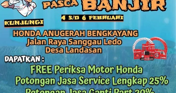 Promo Layanan Servis AHASS untuk Area Sanggau Ledo