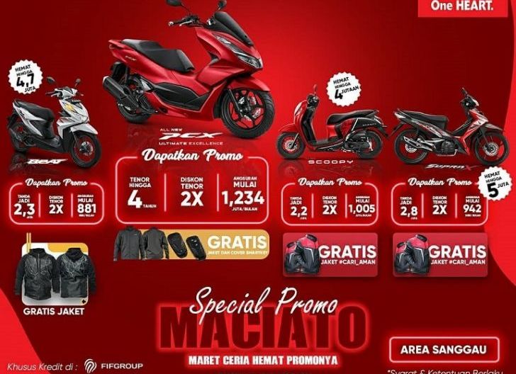 Photo of Nimakti Promo Special MACIATO Hingga 31 Maret 2021 bagi Konsumen Sepeda Motor Honda
