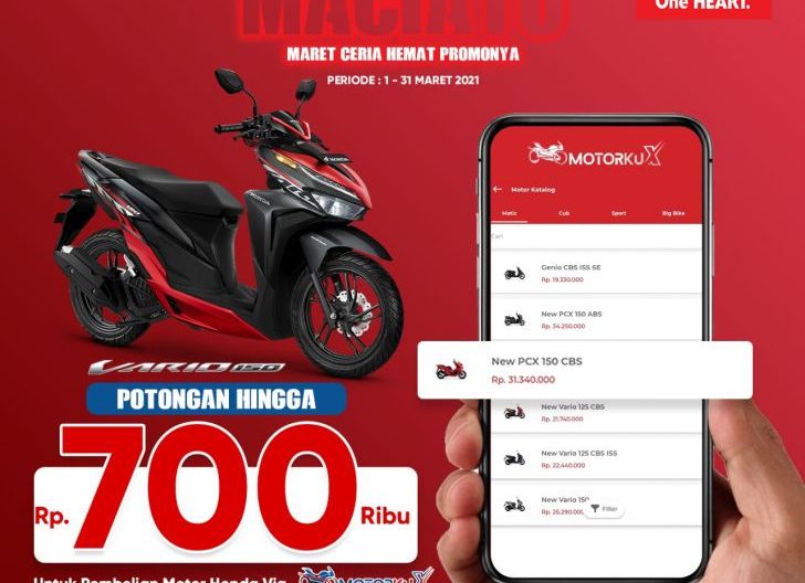 Photo of Promo Honda Vario 125, Beli Motor Lewat Aplikasi Motorku X Dapat Diskon