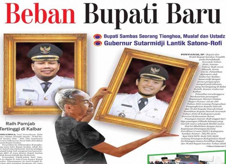 Photo of Beban Bupati Baru Sambas, Seorang Tionghoa Mualaf dan Ustadz