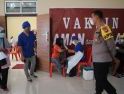 Menyambut HUT Polri ke-75, Polres Landak Gelar Vaksinasi Massal