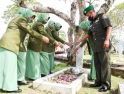 Peringati HUT ke-71 Penerangan Angkatan Darat, Pendam XII/Tpr Ziarah ke Taman Makam Pahlawan