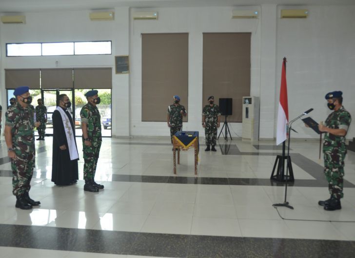 Photo of Sertijab Dipimpin Danlanud Supadio, Letkol Pnb Dominikus Leonard Dumatubun Resmi Jabat Danskadron I Wing 7