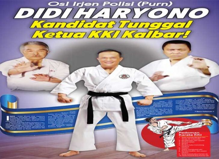 Photo of Os! Irjen Polisi (Purn) Didi Haryono Kandidat Tunggal Ketua KKI Kalbar!
