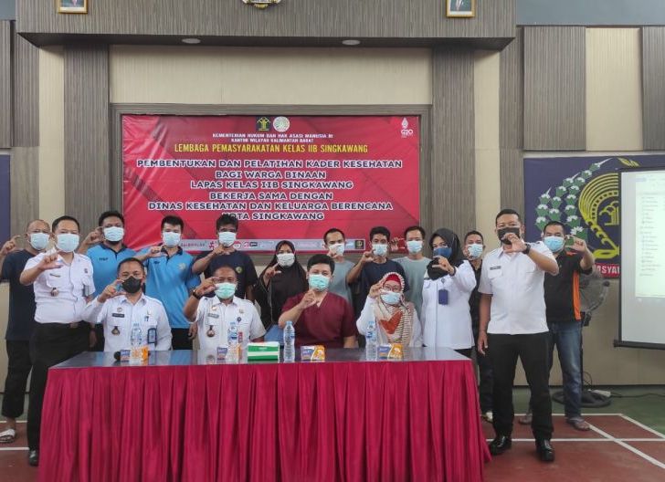 Photo of Lapas Singkawang Berikan Pelatihan Kader Kesehatan Bagi Narapidana
