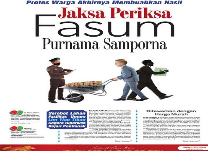 Photo of Protes Warga Akhirnya Membuahkan Hasil, Jaksa periksa Fasum Purnama Samporna
