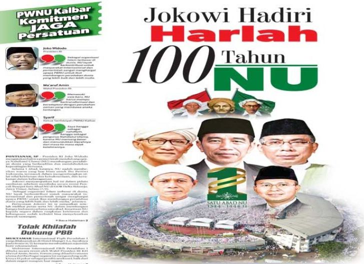 Photo of Jokowi Hadiri Harla 100 Tahun NU, PWNU Kalbar Komitmen Jaga Persatuan