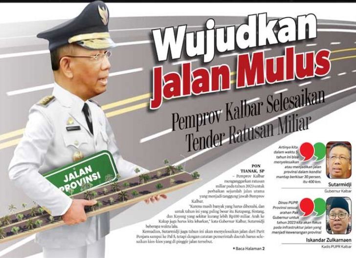 Photo of Wujudkan Jalan Mulus, Pemprov Kalbar Selesaikan Tender Ratusan Miliar