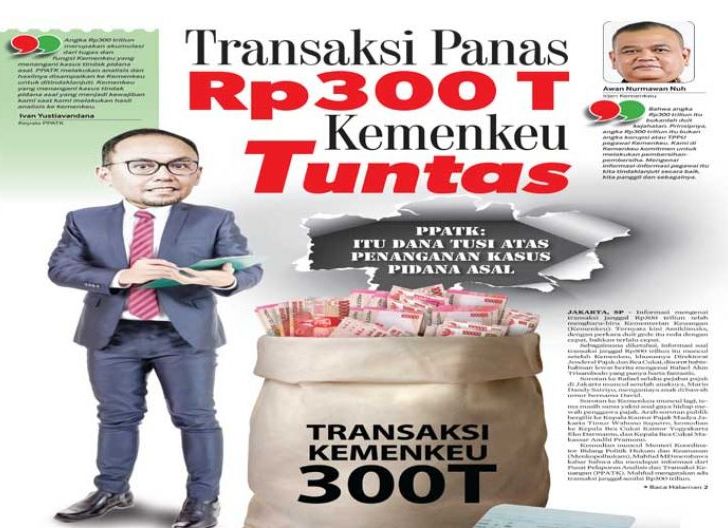 Photo of Transaksi Panas Rp300 T Kemenkeu Tuntas, PPATK: Itu Dana Tusi Atas Penanganan Kasus Pidana Asal