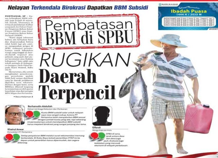 Photo of Pembatasan BBM di SPBU Rugikan Daerah Terpencil, Nelayan Terkendala Birokrasi Dapatkan BBM Subsidi