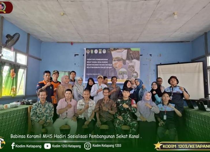 Photo of Antisipasi Karhutla, Babinsa Koramil Matan Hilir Selatan Hadiri Sosialisasi Pembangunan Sekat Kanal di Wilayah