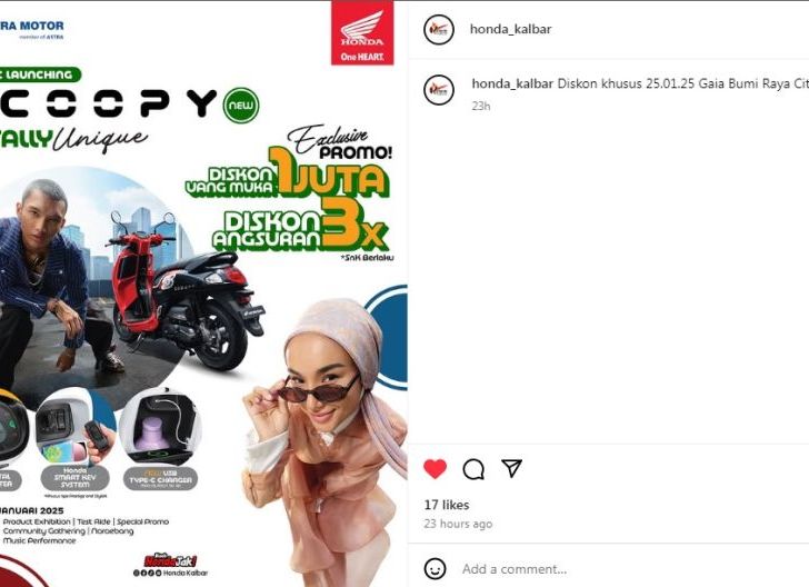 Photo of Public Launching New Honda Scoopy Astra Motor Kalbar di Gaia Bumi Raya City Mall, Kabupaten Kubu Raya, Kalbar 