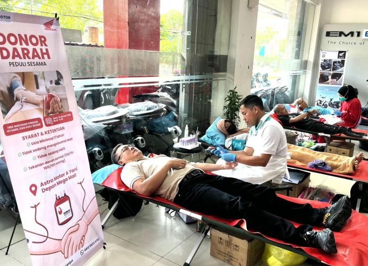 Photo of Aksi Kemanusiaan, Donor Darah Astra Motor Kalbar Hasil Ratusan Kantung Darah
