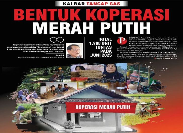 Photo of Kalbar Tancap Gas Bentuk Koperasi Merah Putih, Total 1.900 Unit Tuntas pada Juni 2025