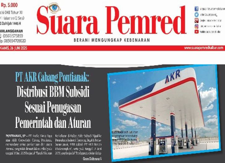 Photo of PT AKR Cabang Pontianak: Distribusi BBM Subsidi Sesuai Penugasan Pemerintah dan Aturan