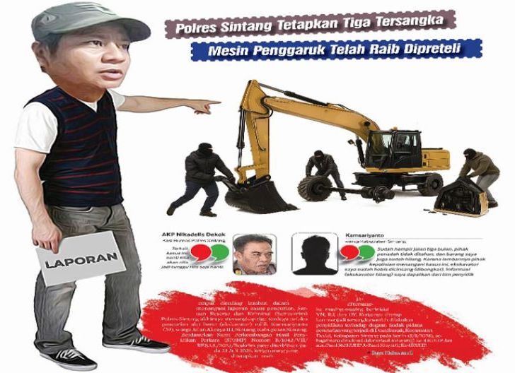Photo of Korban Pencurian Excavator Uring-uringan Penadah 