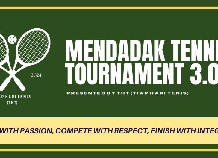 Photo of Klub THT Akan Gelar Turnamen Mendadak Tenis 3.0