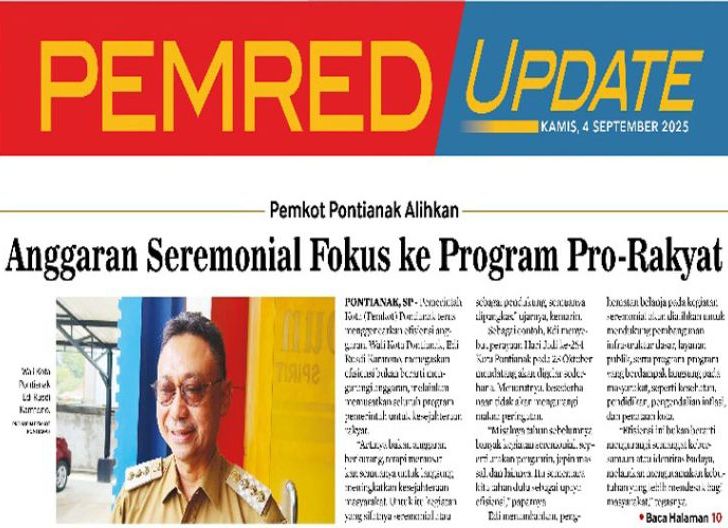 Photo of Anggaran Seremonial Fokus ke Program Pro-Rakyat, Pemkot Pontianak Alihkan
