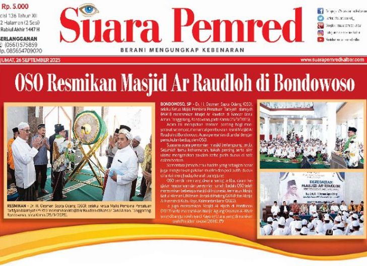 Photo of OSO Resmikan Masjid Ar Raudloh di Bondowoso