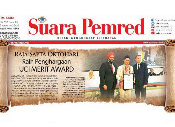 Photo of Raja Sapta Oktohari Raih Penghargaan UCI Merit Award
