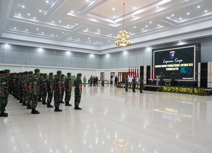 Photo of Pangdam XII/Tpr Pimpin Syukuran Laporan Korps Kenaikan Pangkat Perwira Periode 1 Oktober 2025