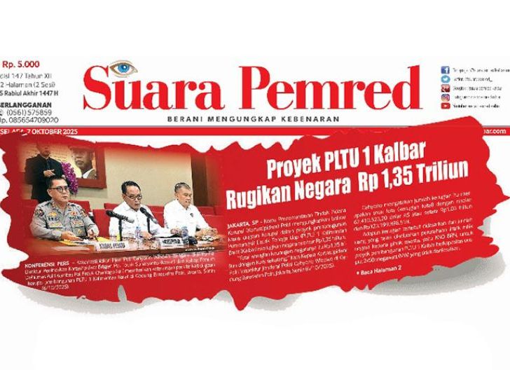 Photo of Proyek PLTU 1 Kalbar, Rugikan Negara Rp1,35 Triliun
