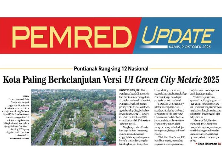 Photo of Pontianak Rangking 12 Nasional Kota Paling Berkelanjutan Versi UI Green City Metric 2025