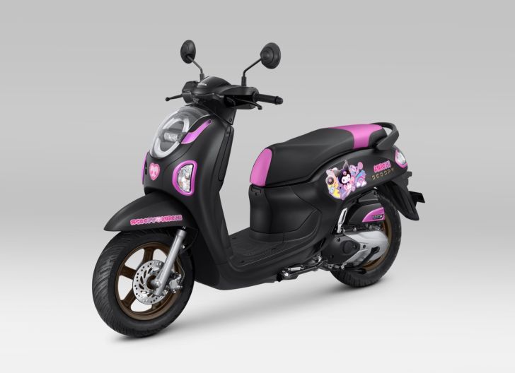 Photo of Pilihan Warna Putih dan Hitam Honda Scoopy dengan Karatker Kuromi