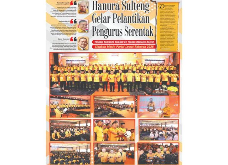 Photo of Hanura Sulteng Gelar Pelantikan Pengurus Serentak, Tongkat Komando Kembali ke Tangan Hadianto Rasyid, 