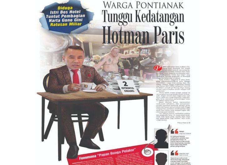 Photo of Warga Pontianak Tunggu Kedatangan Hotman Faris, Diduga Istri Bos Hotel Tuntut Pembagian Harta Gono Gini Ratusan Miliar