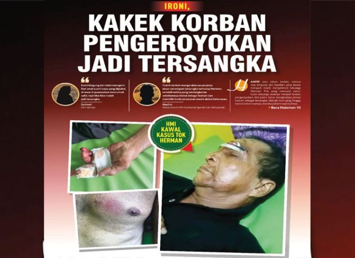 Photo of Ironi, Kakek Korban Pengeroyokan Jadi Tersangka, HMI Kawal Kasus Tok Herman