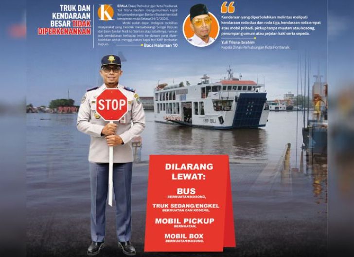 Photo of Kapal Feri Mulai Beroperasi, Truk dan Kendaraan Besar Tidak Diperkenankan
