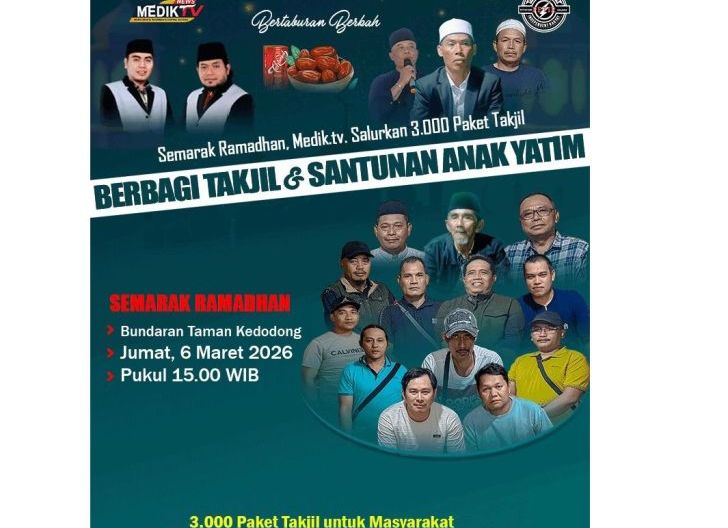 Photo of Semarak Ramadan, Medik.tv Salurkan 3.000 Paket Takjil dan Santunan Anak Yatim di Ketapang