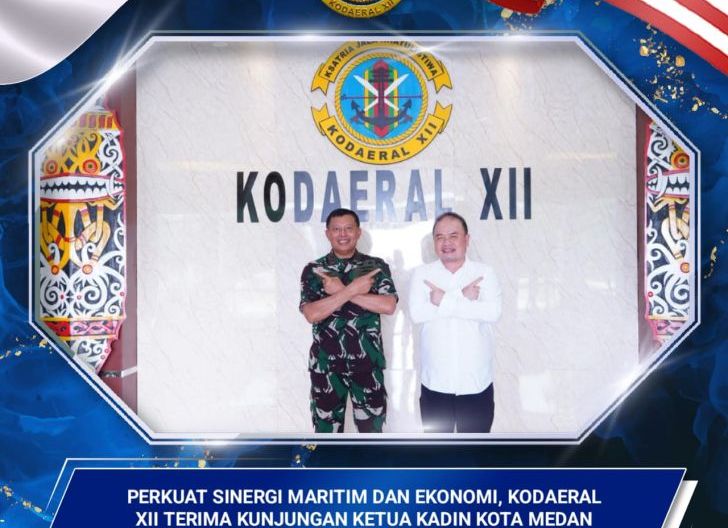 Photo of Perkuat Sinergi Maritim dan Ekonomi, Kodaeral XII Terima Kunjungan Ketua KADIN Kota Medan