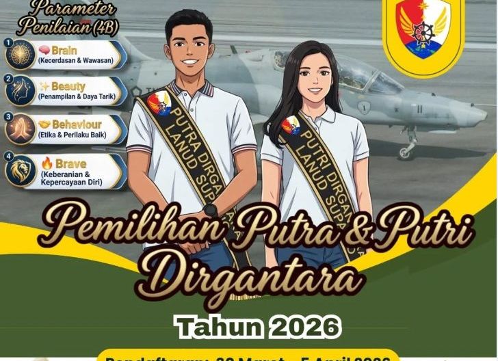 Photo of Ajak Pemuda dan Pemudi Kalbar Tunjukkan Potensi Diri, Pemilihan Putra & Putri Dirgantara 2026 Lanud Supadio Resmi Dibuka