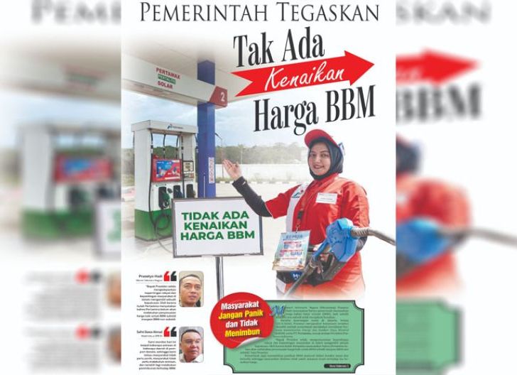 Photo of Pemerintah Tegaskan Tak Ada Kenaikan Harga BBM, Masyarakat Jangan Panik dan Tidak Menimbun
