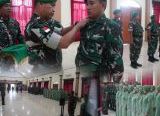 Photo of Berlangsung Khitmad, Kasrem 121/Abw Pimpin acara Pelantikan Laporan Korps: 17 Prajurit Naik Pangkat