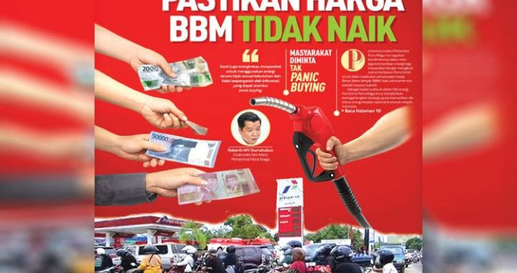 Pertamina Pastikan Harga BBM Tidak Naik, Masyarakat Diminta Tak Panic Buying
