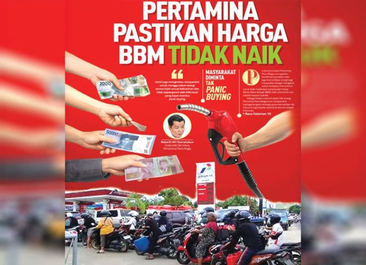 Photo of Pertamina Pastikan Harga BBM Tidak Naik, Masyarakat Diminta Tak Panic Buying