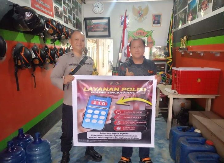 Photo of Polres Singkawang Sosialisasikan layanan Call Center Polri 110