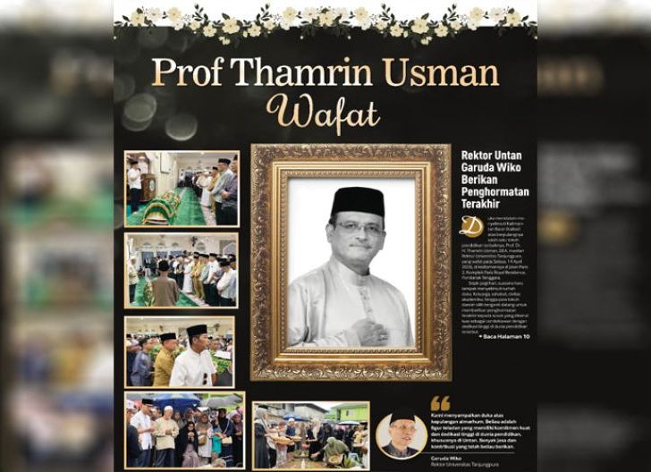 Photo of Prof Thamrin Usman Wafat, Rektor Untan Garuda Wiko Berikan Penghormatan Terakhir