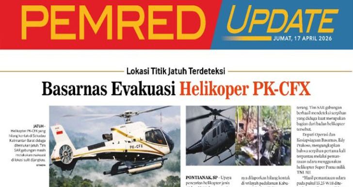 Basarnas Evakuasi Helikoper PK-CFX, Lokasi Titik Jatuh Terdeteksi