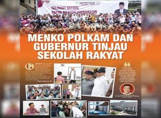 Menko Polkam dan Gubernur Tinjau Sekolah Rakyat