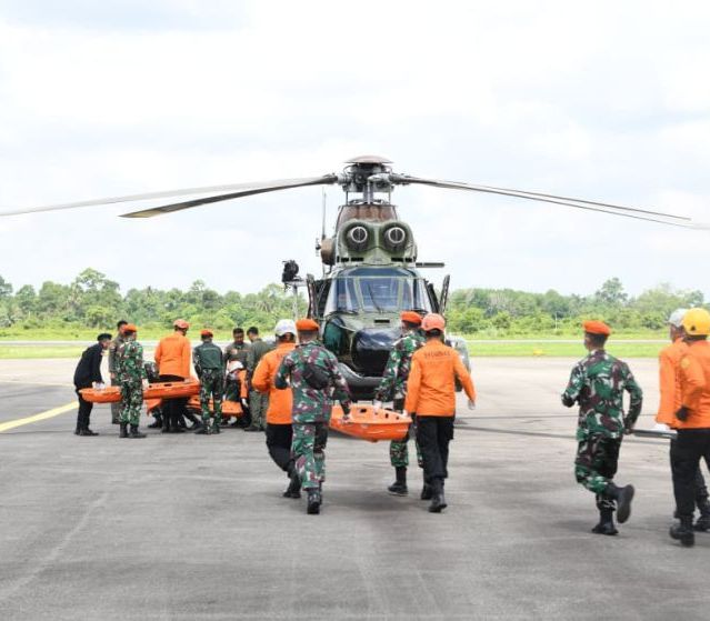 Operasi dari Lanud Supadio, TNI AU Evakuasi Korban Helikopter Hilang Kontak di Kalimantan Barat