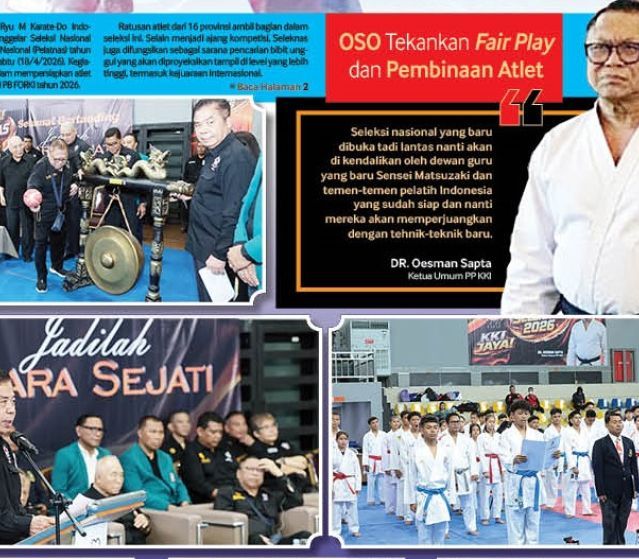 KKI Gelar Seleknas dan Pelatnas 2026, OSO Tekankan Fair Play dan Pembinaan Atlet