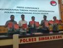 Sat Resnarkoba Polres Singkawang Ungkap 8 Kasus Narkotika Dengan 13 Tersangka
