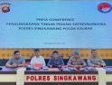 Polres Singkawang Amankan 4 Tersangka Peredaran Narkotika Antar Kota 